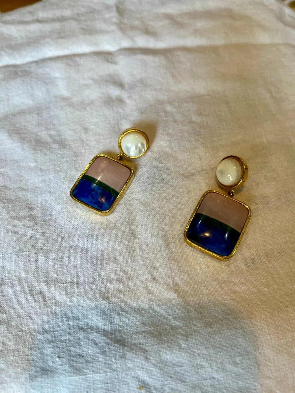 Lizzie Fortunato "Fresco" earrings in colorblock - Picture 3 of 4